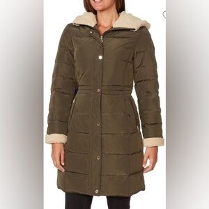 KATE SPADE Dark Olive Down Puffer Jacket (S)